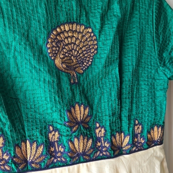 Biba by Rohit Bal Indian Anarkali Maxi Dress with Scarf - Picture 8 of 12